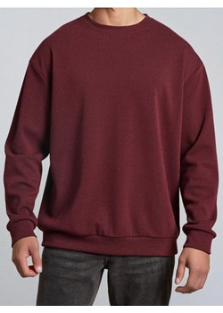 Sinsay - Bluza crewneck - bordowy - id: 973EU-83X - marki Sinsay - 187266559 Sinsay - Bluza crewneck - bordowy ze sklepu Sinsay w kategorii Bluzy męskie - zdjęcie 187266559