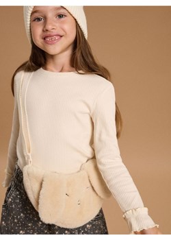 Sinsay - Torebka z imitacji futra z elementami 3D - kremowy - id: 9915I-01X - marki Sinsay - 187266566 Sinsay - Torebka z imitacji futra z elementami 3D - kremowy ze sklepu Sinsay w kategorii Torby i walizki dziecięce - zdjęcie 187266566