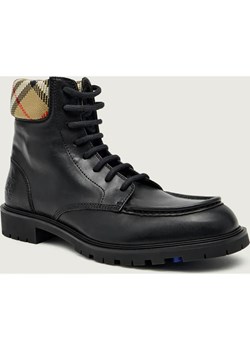 Burberry Skórzane buty wysokie ROGUE - id: BE255M000016117 - marki Burberry - 187267137 Burberry Skórzane buty wysokie ROGUE ze sklepu Gomez Fashion Store w kategorii Buty zimowe męskie - zdjęcie 187267137