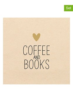 ppd Serwetki (40 szt.) "Coffee & Books" w kolorze beżowo-czarnym - id: 15791778 - marki Ppd - 187267827 ppd Serwetki (40 szt.) "Coffee & Books" w kolorze beżowo-czarnym ze sklepu Limango Polska w kategorii Akcesoria kuchenne - zdjęcie 187267827