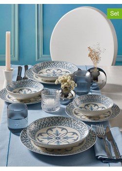 Hermia 24-częściowy zestaw w kolorze biało-niebieskim ze sklepu Limango Polska w kategorii Naczynia - zdjęcie 187267919