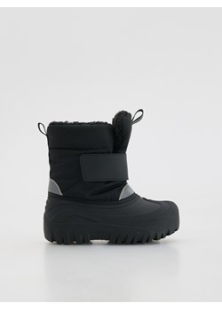Reserved - Śniegowce na rzepy - czarny - id: 355GT-99X - marki Reserved - 187270016 Reserved - Śniegowce na rzepy - czarny ze sklepu Reserved w kategorii Buty zimowe dziecięce - zdjęcie 187270016