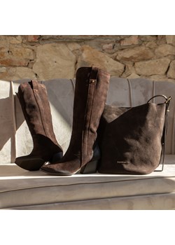 ZESTAW BUTY + TOREBKA - TYMOTEO G1079 TOSCANIO G100 BRĄZOWY ze sklepu Tymoteo.pl - sklep obuwniczy w kategorii Kozaki damskie - zdjęcie 187270256