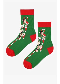 Marilyn skarpetki męskie bawełniane z grafiką świąteczną Santa Girls, Kolor zielono-czerwony, Rozmiar 41-45, Marilyn ze sklepu Primodo w kategorii Skarpetki męskie - zdjęcie 187271658