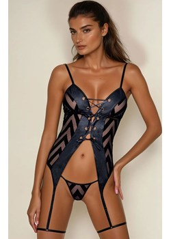 Czarny gorset z regulowanymi paskami Angelica, Kolor czarny, Rozmiar L/XL, Passion - id: 174882 - marki Passion - 187271987 Czarny gorset z regulowanymi paskami Angelica, Kolor czarny, Rozmiar L/XL, Passion ze sklepu Intymna w kategorii Gorsety - zdjęcie 187271987