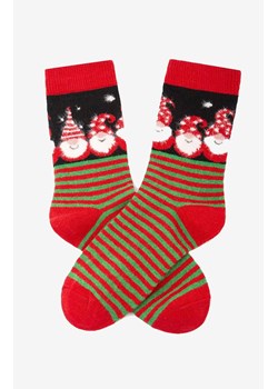 Marilyn świąteczne skarpetki damskie czerwono-zielone D33, Kolor czerwono-zielony, Rozmiar uniwersalny, Marilyn ze sklepu Intymna w kategorii Skarpetki damskie - zdjęcie 187272078