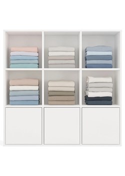 Biały regał na ubrania z zamykanymi szafkami G3-R24 - id: 53665 - marki Elior - 187272158 Biały regał na ubrania z zamykanymi szafkami G3-R24 ze sklepu Edinos.pl w kategorii Regały i witryny - zdjęcie 187272158