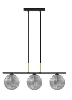 Trzyramienna lampa sufitowa szklana H9-Z28 - id: 53667 - marki Lumes - 187272167 Trzyramienna lampa sufitowa szklana H9-Z28 ze sklepu Edinos.pl w kategorii Lampy sufitowe - zdjęcie 187272167