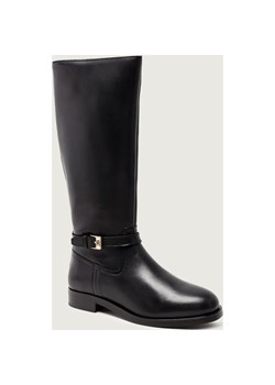 Tommy Hilfiger Skórzane oficerki TH BUCKLE RIDING - id: TH255W000182D12 - marki Tommy Hilfiger - 187272906 Tommy Hilfiger Skórzane oficerki TH BUCKLE RIDING ze sklepu Gomez Fashion Store w kategorii Kozaki damskie - zdjęcie 187272906