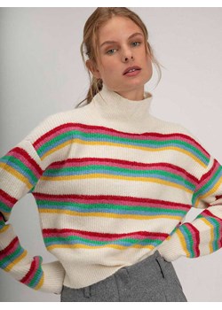 Josephine & Co Sweter "Sverre" w kolorze kremowo-zielono-czerwonym - id: 16543612 - marki Josephine & Co - 187272936 Josephine & Co Sweter "Sverre" w kolorze kremowo-zielono-czerwonym ze sklepu Limango Polska w kategorii Swetry damskie - zdjęcie 187272936