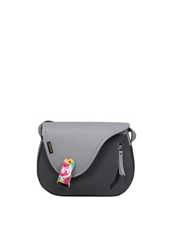 szara torebka damska skórzana listonoszka na ramię  Mouse - id: 49364 - marki Słoń Torbalski - 187273657 szara torebka damska skórzana listonoszka na ramię  Mouse ze sklepu Słoń Torbalski w kategorii Listonoszki - zdjęcie 187273657