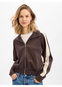 Neo Noir Damska kurtka dresowa - Vera Kobiety Sztuczne włókno czekoladowy jednolity - id: 766628-0002-00340 - marki Neo Noir - 187273716 Neo Noir Damska kurtka dresowa - Vera Kobiety Sztuczne włókno czekoladowy jednolity ze sklepu vangraaf w kategorii Kurtki damskie - zdjęcie 187273716