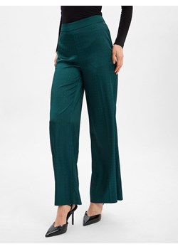 HUGO Damskie spodnie materiałowe - Hasela Kobiety Satyna szmaragdowy jednolity - id: 782407-0001-00340 - marki Hugo Boss - 187273735 HUGO Damskie spodnie materiałowe - Hasela Kobiety Satyna szmaragdowy jednolity ze sklepu vangraaf w kategorii Spodnie damskie - zdjęcie 187273735