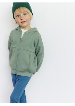 Reserved - Rozpinana bluza z kapturem - zielony - id: 204BF-77X - marki Reserved - 187273758 Reserved - Rozpinana bluza z kapturem - zielony ze sklepu Reserved w kategorii Bluzy chłopięce - zdjęcie 187273758