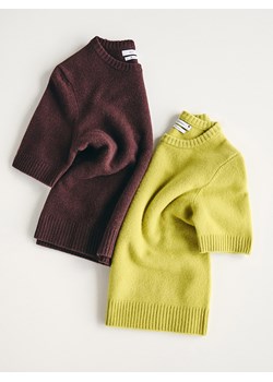 Reserved - Wełniany sweter - zielony - id: 604FW-71X - marki Reserved - 187273777 Reserved - Wełniany sweter - zielony ze sklepu Reserved w kategorii Swetry damskie - zdjęcie 187273777