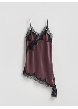 Reserved - Asymetryczna sukienka mini - burgundowy - id: 937JQ-53X - marki Reserved - 187273789 Reserved - Asymetryczna sukienka mini - burgundowy ze sklepu Reserved w kategorii Sukienki - zdjęcie 187273789