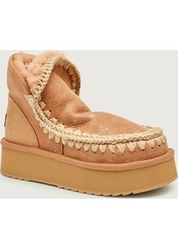 MOU Śniegowce Mini Eskimo Platform | zamsz - id: OU255W000016029 - marki Mou - 187274057 MOU Śniegowce Mini Eskimo Platform | zamsz ze sklepu Gomez Fashion Store w kategorii Śniegowce damskie - zdjęcie 187274057