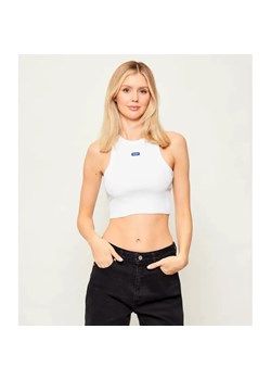 Hugo Blue Top Baby | Cropped Fit - id: BJ255W000022100 - marki Hugo Blue - 187274129 Hugo Blue Top Baby | Cropped Fit ze sklepu Gomez Fashion Store w kategorii Bluzki damskie - zdjęcie 187274129