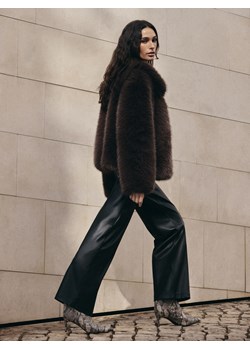 Mohito - Spodnie z imitacji skóry - czarny - id: 584GQ-99X - marki Mohito - 187275047 Mohito - Spodnie z imitacji skóry - czarny ze sklepu Mohito w kategorii Spodnie damskie - zdjęcie 187275047