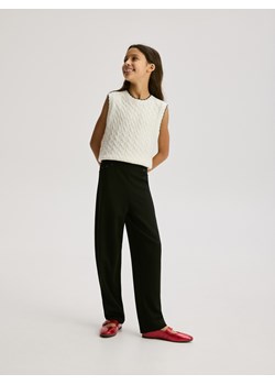 Reserved - Spodnie z dżetami - czarny ze sklepu Reserved w kategorii Spodnie dziewczęce - zdjęcie 187275229