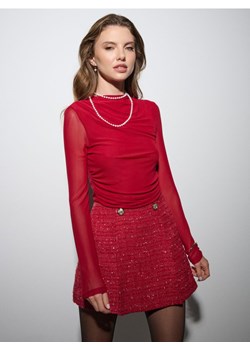 Sinsay - Body z długim rękawem - czerwony - id: 290FK-33X - marki Sinsay - 187276276 Sinsay - Body z długim rękawem - czerwony ze sklepu Sinsay w kategorii Bluzki damskie - zdjęcie 187276276