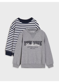 Sinsay - Bluza crewneck 2 pack - szary - id: 303DN-85M - marki Sinsay - 187276278 Sinsay - Bluza crewneck 2 pack - szary ze sklepu Sinsay w kategorii Bluzy chłopięce - zdjęcie 187276278