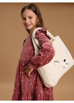 Sinsay - Torebka shopper ze sztucznym futerkiem - kremowy ze sklepu Sinsay w kategorii Torby i walizki dziecięce - zdjęcie 187276368