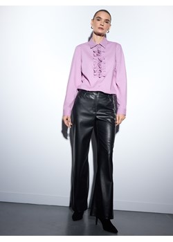 Mohito - Spodnie z imitacji skóry - czarny - id: 584GQ-99X - marki Mohito - 187276585 Mohito - Spodnie z imitacji skóry - czarny ze sklepu Mohito w kategorii Spodnie damskie - zdjęcie 187276585