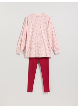 Reserved - Piżama ze świątecznym nadrukiem - fioletowy - id: 019HE-44X - marki Reserved - 187276696 Reserved - Piżama ze świątecznym nadrukiem - fioletowy ze sklepu Reserved w kategorii Piżamy damskie - zdjęcie 187276696