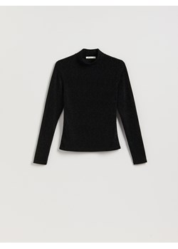 Reserved - Błyszczący golf - czarny - id: 080HS-99X - marki Reserved - 187276706 Reserved - Błyszczący golf - czarny ze sklepu Reserved w kategorii Bluzki damskie - zdjęcie 187276706