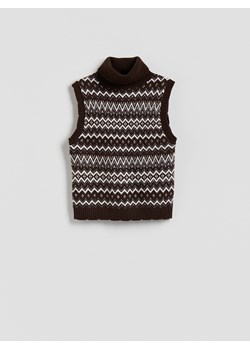 Reserved - Kamizelka z golfem - wielobarwny ze sklepu Reserved w kategorii Kamizelki męskie - zdjęcie 187276805