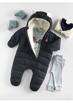 Reserved - Kombinezon z ociepleniem - czarny - id: 508BF-99X - marki Reserved - 187276827 Reserved - Kombinezon z ociepleniem - czarny ze sklepu Reserved w kategorii Odzież dla niemowląt - zdjęcie 187276827