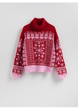 Reserved - Sweter ze świątecznym motywem - wielobarwny ze sklepu Reserved w kategorii Swetry damskie - zdjęcie 187276835