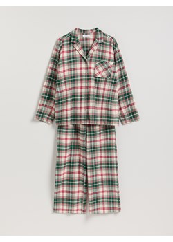 Reserved - Flanelowa piżama w kratkę - zielony - id: 953EX-77X - marki Reserved - 187276989 Reserved - Flanelowa piżama w kratkę - zielony ze sklepu Reserved w kategorii Piżamy damskie - zdjęcie 187276989