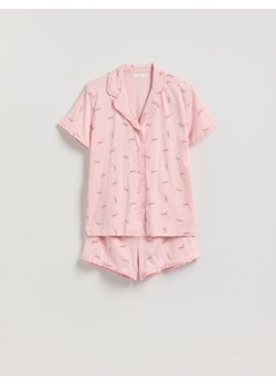 Reserved - Wzorzysta piżama dwuczęściowa - różowy - id: 969EX-30X - marki Reserved - 187276997 Reserved - Wzorzysta piżama dwuczęściowa - różowy ze sklepu Reserved w kategorii Piżamy damskie - zdjęcie 187276997