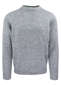 Bawełniany Sweter z Okrągłym Dekoltem - Adriano Guinari - Popielaty Melanż SWADGaw25LIGHTgreyMELANGEu - id: 24268 - marki Adriano Guinari - 187277216 Bawełniany Sweter z Okrągłym Dekoltem - Adriano Guinari - Popielaty Melanż SWADGaw25LIGHTgreyMELANGEu ze sklepu JegoSzafa.pl w kategorii Swetry męskie - zdjęcie 187277216