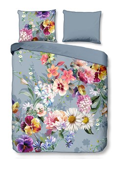 Descanso Komplet pościeli satynowej &quot;Novara&quot; w kolorze szarym ze wzorem ze sklepu Limango Polska w kategorii Pościele - zdjęcie 187277435