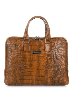 Torebki Skórzane Teczki Damskie A4 Vittoria Gotti Aligator Ruda ze sklepu PaniTorbalska w kategorii Aktówki - zdjęcie 187277886