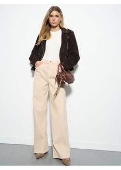 Mohito - Jeansy wide leg - beżowy ze sklepu Mohito w kategorii Jeansy damskie - zdjęcie 187278145