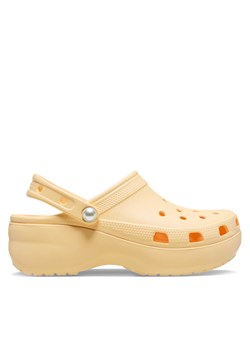 Klapki Crocs Classic Platform Pearl Clog 211231 Żółty - id: 0000305377944 - marki Crocs - 187278826 Klapki Crocs Classic Platform Pearl Clog 211231 Żółty ze sklepu eobuwie.pl w kategorii Klapki damskie - zdjęcie 187278826