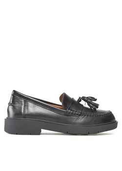 Loafersy Geox D Spherica EC1 CD26QRC 00043 C9999 Czarny ze sklepu eobuwie.pl w kategorii Mokasyny damskie - zdjęcie 187278858