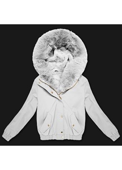 Krótka kurtka z futrzaną podszewką S'West jasny beżowy (B8506-26) - id: 25787 - marki Goodlookin.pl - 187279156 Krótka kurtka z futrzaną podszewką S'West jasny beżowy (B8506-26) ze sklepu goodlookin.pl w kategorii Kurtki damskie - zdjęcie 187279156