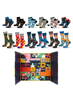 Kalendarz Adwentowy ze Skarpetkami 12-pak ze sklepu Sklep SOXO w kategorii Skarpetki męskie - zdjęcie 187279169