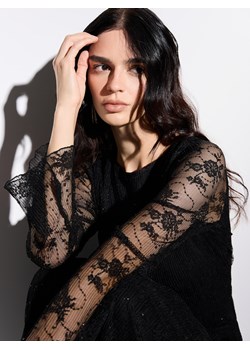 Mohito - Sukienka maxi z koronkowymi rękawami - czarny - id: 013GF-99X - marki Mohito - 187279228 Mohito - Sukienka maxi z koronkowymi rękawami - czarny ze sklepu Mohito w kategorii Sukienki - zdjęcie 187279228