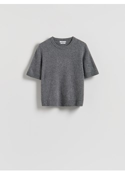 Reserved - Wełniany sweter - szary ze sklepu Reserved w kategorii Swetry męskie - zdjęcie 187279675