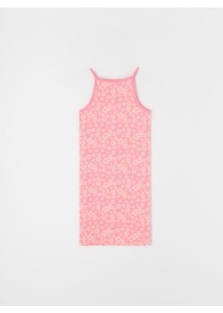 Sinsay - Sukienka mini na ramiączkach z kwiatowym wzorem - różowy - id: 5911J-42P - marki Sinsay - 187280749 Sinsay - Sukienka mini na ramiączkach z kwiatowym wzorem - różowy ze sklepu Sinsay w kategorii Sukienki - zdjęcie 187280749