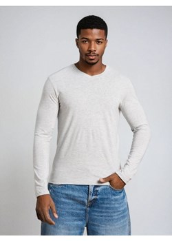 Sinsay - Bawełniana koszulka basic - szary ze sklepu Sinsay w kategorii T-shirty męskie - zdjęcie 187280766