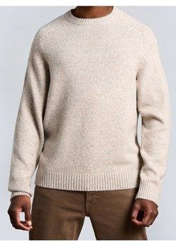 Sinsay - Sweter basic - beżowy - id: 786FZ-08M - marki Sinsay - 187280789 Sinsay - Sweter basic - beżowy ze sklepu Sinsay w kategorii Swetry męskie - zdjęcie 187280789