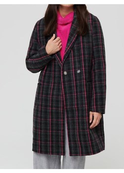 Sinsay - Długi płaszcz w kratę - wielobarwny - id: 9796A-MLC - marki Sinsay - 187280827 Sinsay - Długi płaszcz w kratę - wielobarwny ze sklepu Sinsay w kategorii Płaszcze damskie - zdjęcie 187280827
