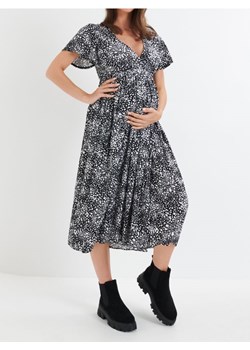 Sinsay - Sukienka ciążowa szmizjerka ze wzorem - czarny - id: YZ766-99X - marki Sinsay - 187280836 Sinsay - Sukienka ciążowa szmizjerka ze wzorem - czarny ze sklepu Sinsay w kategorii Sukienki ciążowe - zdjęcie 187280836